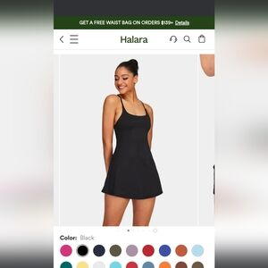 Halara Black workout dress